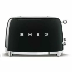 Smeg 2-Schlitz-Toaster 50's Style Schwarz