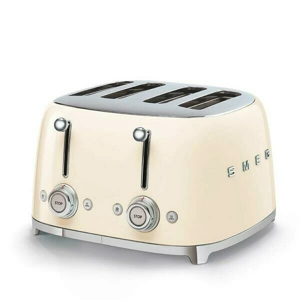 Smeg 4-Schlitz-Toaster 50's Style Creme 1 Smeg 4-Schlitz-Toaster 50's Style Creme