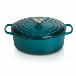 Le Creuset Bräter Mit Deckel Oval 31 Cm Signature Deep Teal