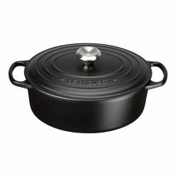 Le Creuset Bräter Oval Mit Deckel 31 Cm Signature Schwarz