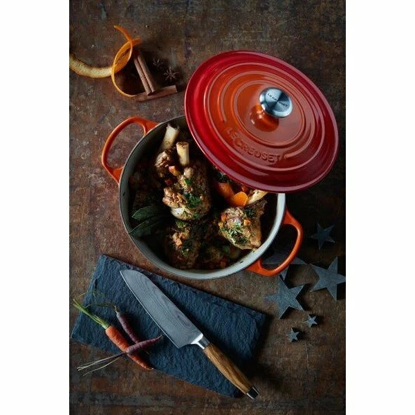 Le Creuset Bräter 22 Cm Signature Ofenrot 2 Le Creuset Bräter 22 Cm Signature Ofenrot – Bild 2