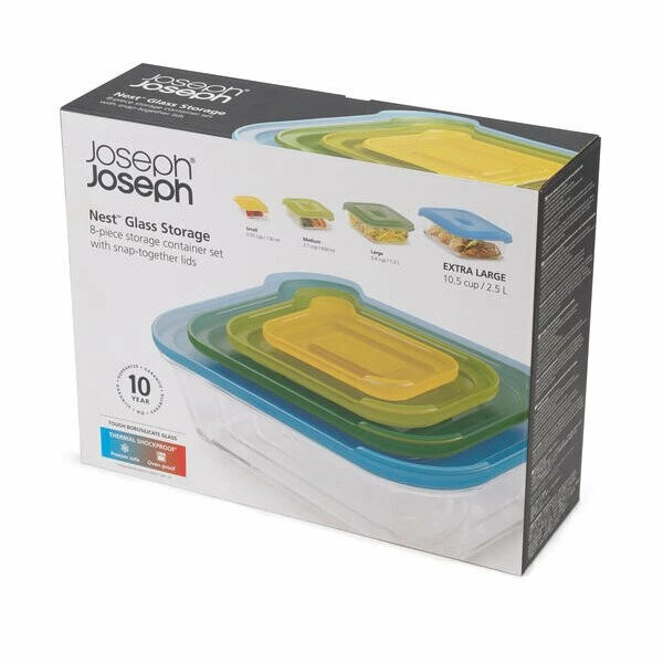 Joseph Joseph Vorratsdose 4er-Set Nest Glass 5 Joseph Joseph Vorratsdose 4er-Set Nest Glass – Bild 5