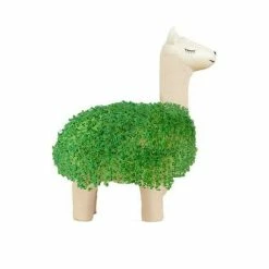 GIFT REPUBLIC Green Lama Keramik Weiß