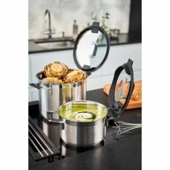 Rösle Gemüse- Und Suppentopf Mit Deckel 24 Cm Silence Pro -Villeroy and Boch shop Kochtopf 24cm mit Silikonranddeckel SILENCE PRO 3 600x600 ID339874 fa642db4f07665dbe55c2fe4be2e8a08