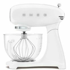 Smeg Küchenmaschine 50's Style Mit Glasschüssel Weiß