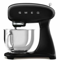 Smeg Küchenmaschine 50's Style Mit Edelstahlschüssel Schwarz