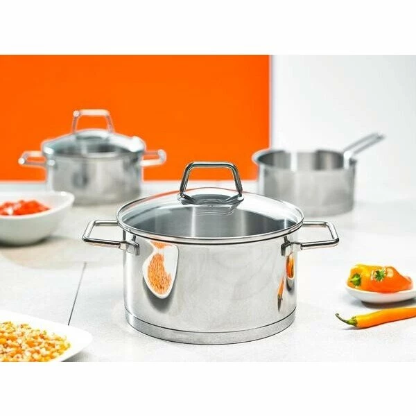 Schulte-Ufer Topf-Set 5-tlg. Wega Silber 2 Schulte-Ufer Topf-Set 5-tlg. Wega Silber – Bild 2