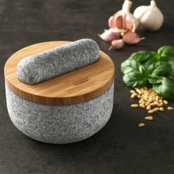 Joseph Joseph Mörser Dash 8 Joseph Joseph Mörser Dash -Villeroy and Boch shop Moerser granit mit Bambusdeckel Dash 4 600x600 ID327157 f478236dd7d7698d7b87d1a46635e63f