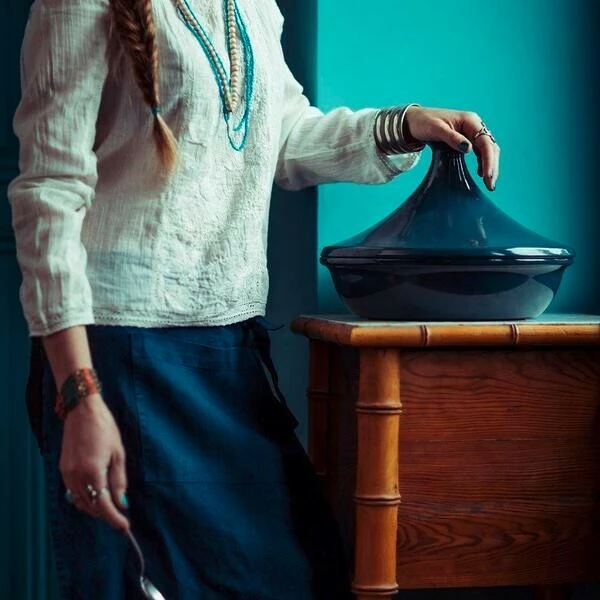 Emile Henry Tajine 32 Cm Blaue Flamme 3 Emile Henry Tajine 32 Cm Blaue Flamme – Bild 3