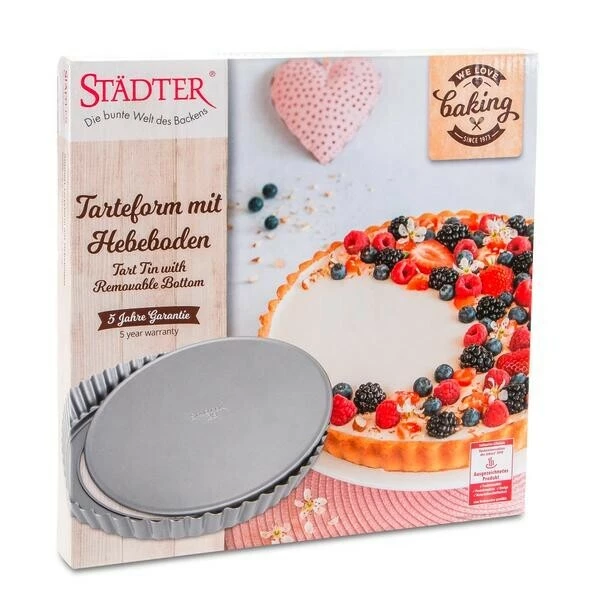 Städter Tarteform 28 Cm We Love Baking Silber 3 Städter Tarteform 28 Cm We Love Baking Silber – Bild 3