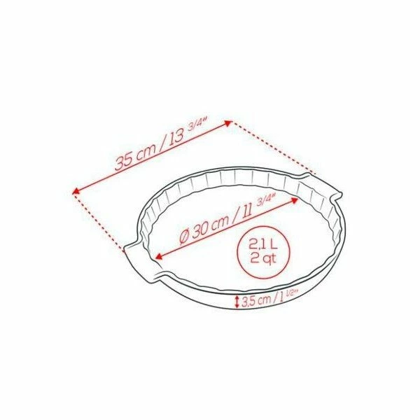 Peugeot Tarteform 30 Cm Appolia Ecru 2 Peugeot Tarteform 30 Cm Appolia Ecru – Bild 2