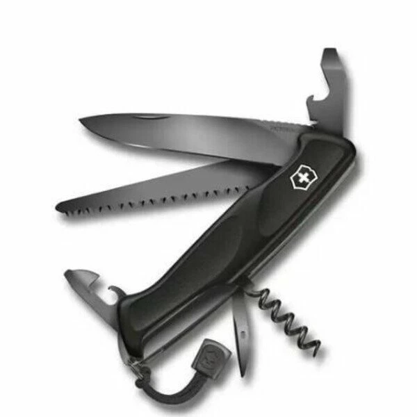 Victorinox Taschenmesser 13 Cm Ranger Grip 55 Onyx Black 1 Victorinox Taschenmesser 13 Cm Ranger Grip 55 Onyx Black
