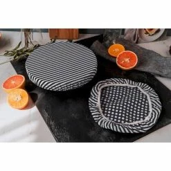 Nuts Innovations AG Textildeckel 3er-Set Schwarz, Weiß Gestreift Unbewachst -Villeroy and Boch shop Textildeckel 3er Set schwarz weiss gestreift unbewachst 4 600x600 ID322499 cf28e9e371622f6303731b31380bbe56