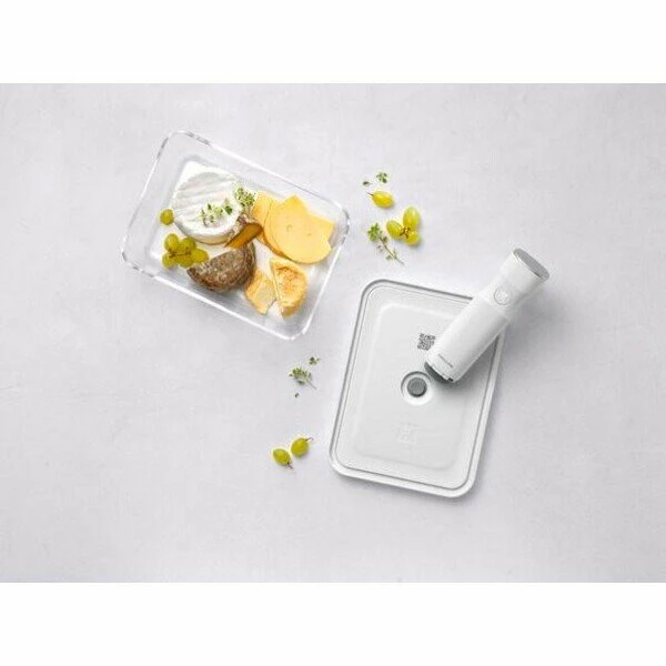 Zwilling Vakuum-Kühlschrankbox Fresh & Save Glas Weiß 2 Zwilling Vakuum-Kühlschrankbox Fresh & Save Glas Weiß – Bild 2