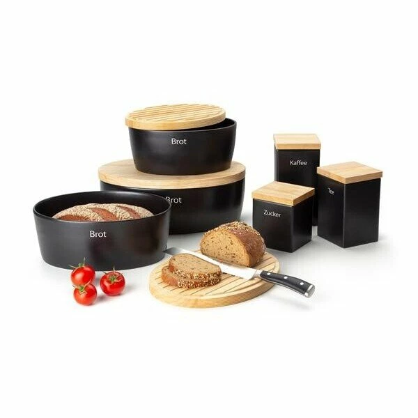 Continenta Brottopf 30x23 Cm Schwarz 3 Continenta Brottopf 30x23 Cm Schwarz – Bild 3