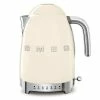 Smeg Wasserkocher 1,7 L Temperaturanzeige 50's Style Creme