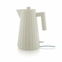 Alessi Wasserkocher 1,7 L Plissé Weiß